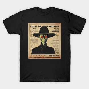 Vintage Japanese Alien UFO | Cool Japanese Sci-Fi Horror #7 T-Shirt